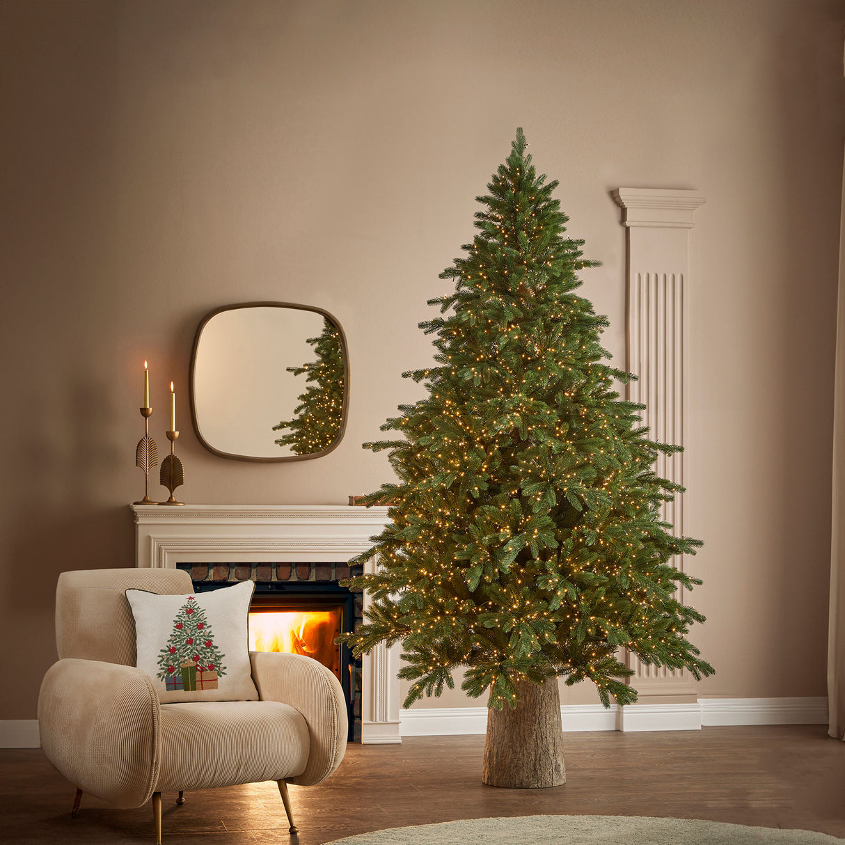 EDG Enzo De Gasperi Albero di Natale Pino Imperialnew 210x140cm con 4000 LED Realistico 2224 Rami 100% PE
