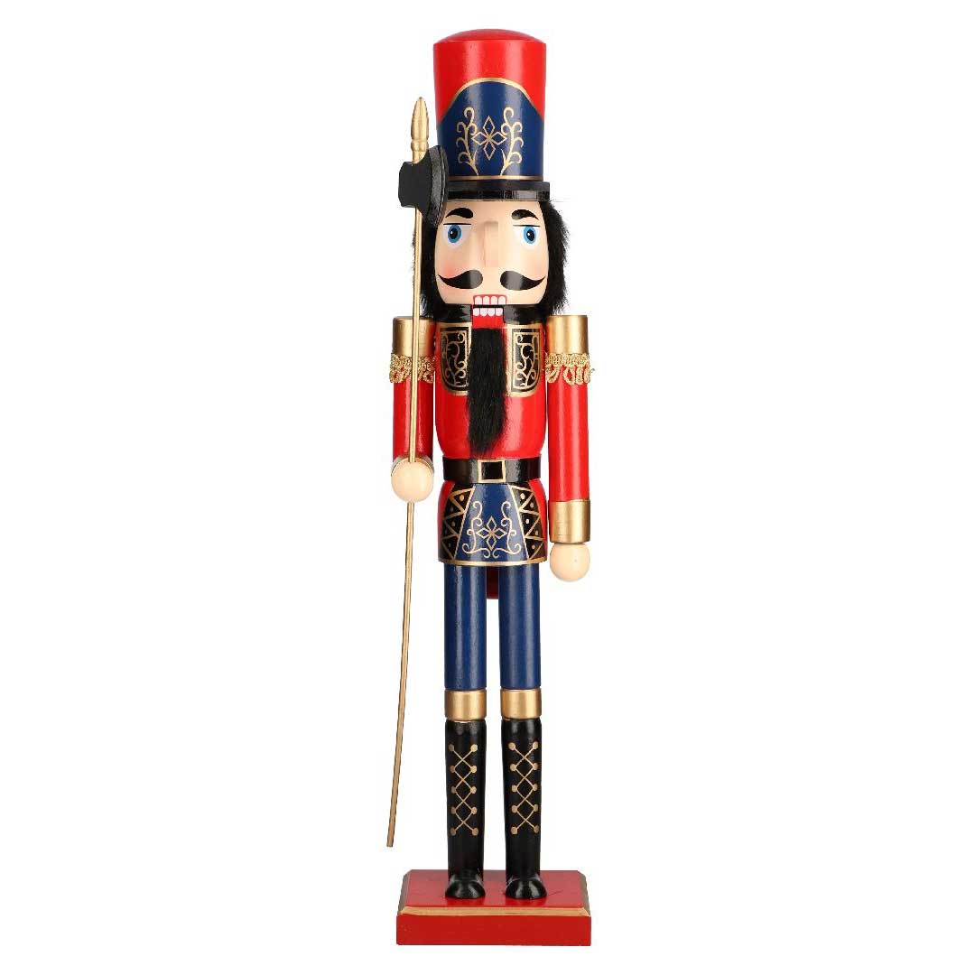 TIMSTOR Soldatino Schiaccianoci di Natale 60cm in Legno