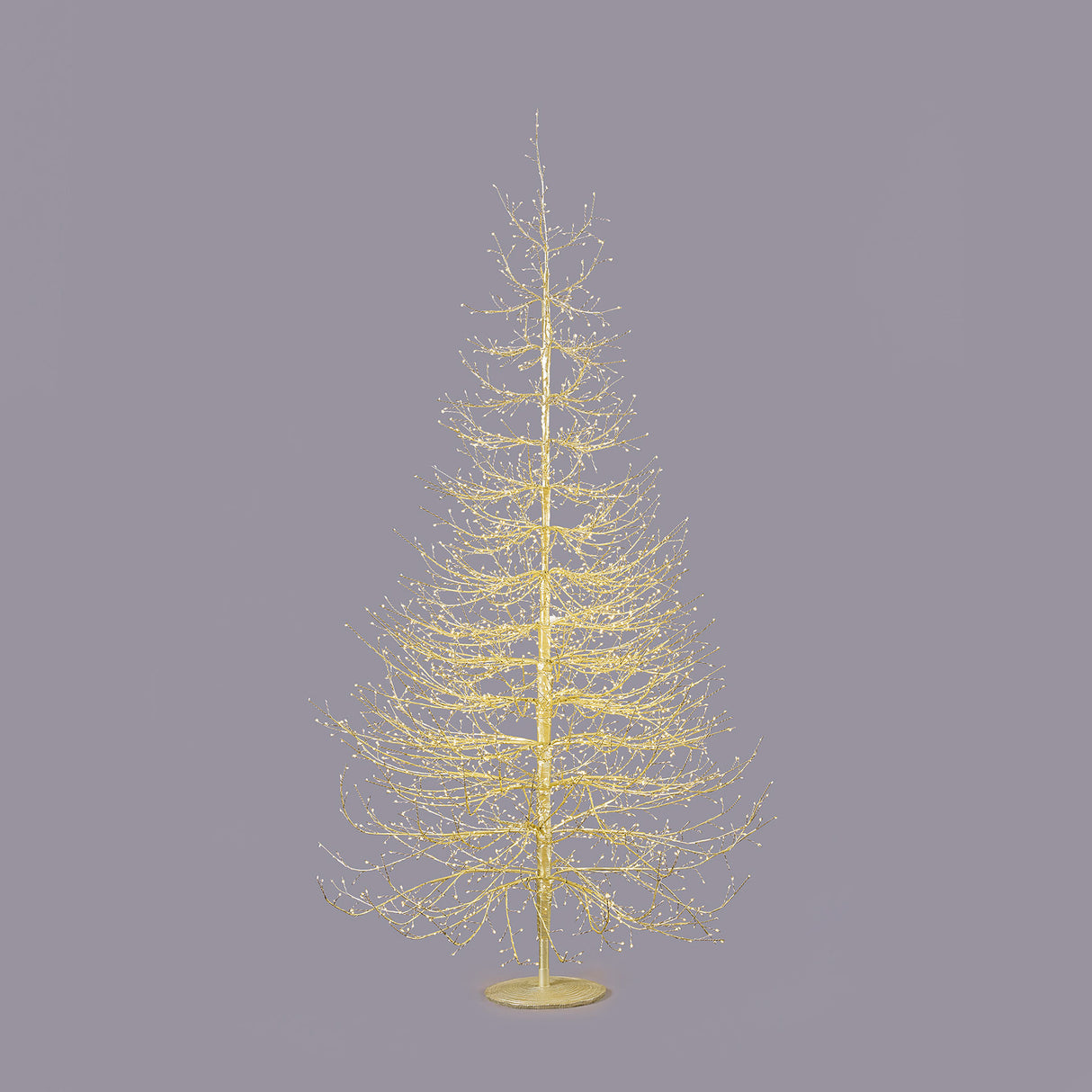 EDG Enzo De Gasperi Faggio Rich Albero di Natale con 2690 Microled 210x130cm Oro