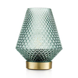 EMÒ ITALIA Marrakesh Lanterna Lampada da Tavolo 17cm Verde Vetro