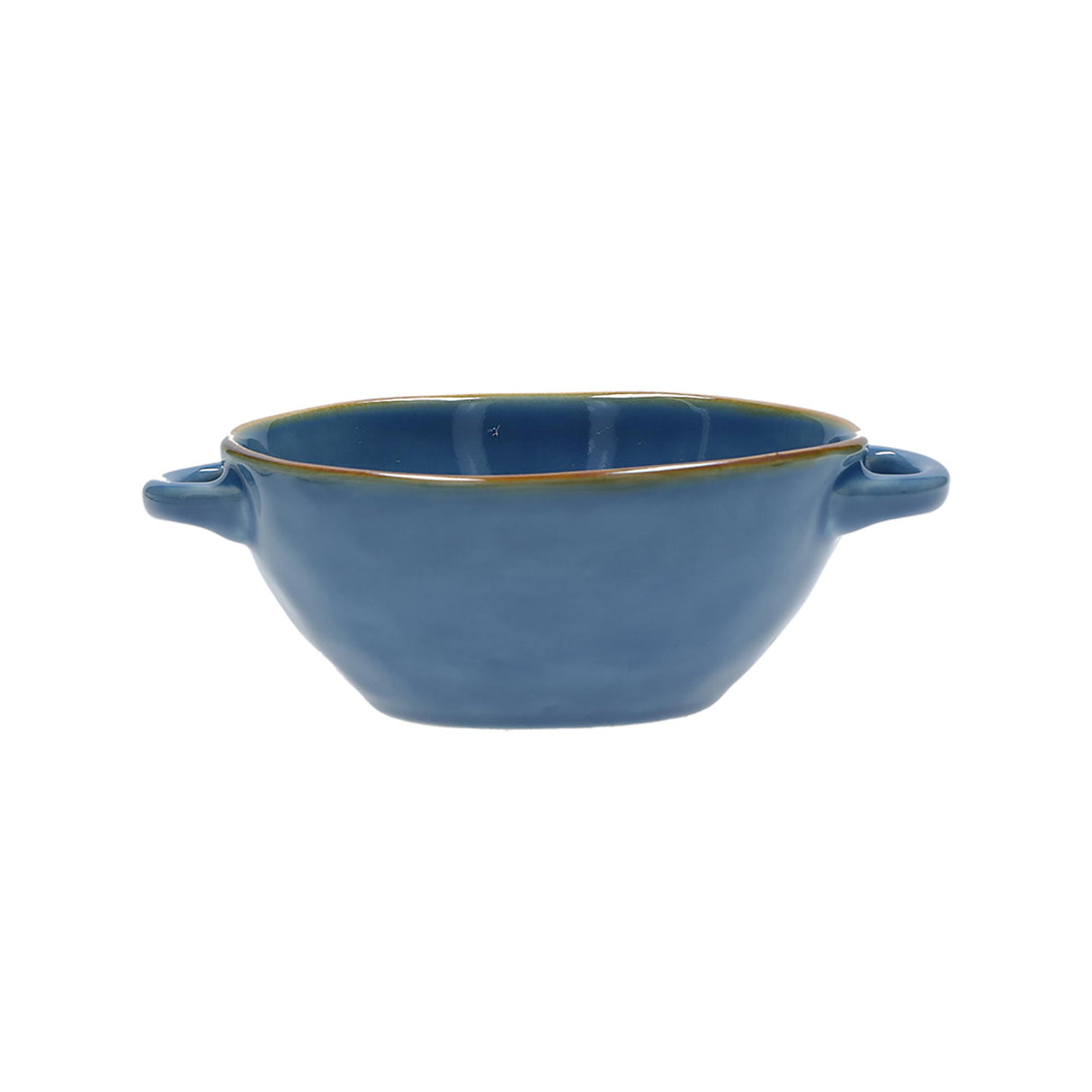 ROSE &amp; TULIPS Concerto Soup Bowl Air Force Blue 600cc Stoneware