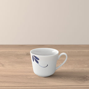 Tazzina espresso Villeroy & Boch in porcellana decoro blu e bianco 100 ml