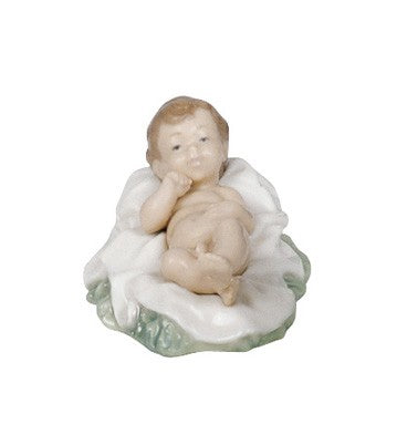 NAO - Statua Figura Gesù Bambino Natale Porcellana 6x10 cm 02000312