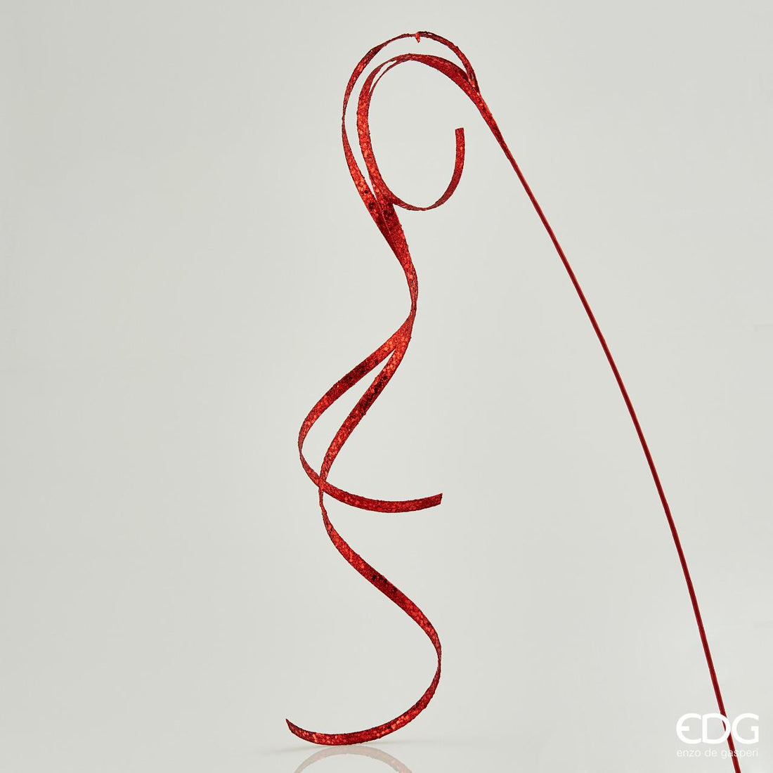 EDG - Filante Decorazione Natalizia Addobbi Natale Rosso 155cm