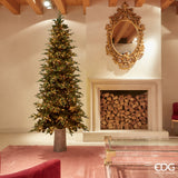 EDG Enzo De Gasperi Christmas Tree Pine Luxury New Slim 210x110cm Realistic 3000 LED