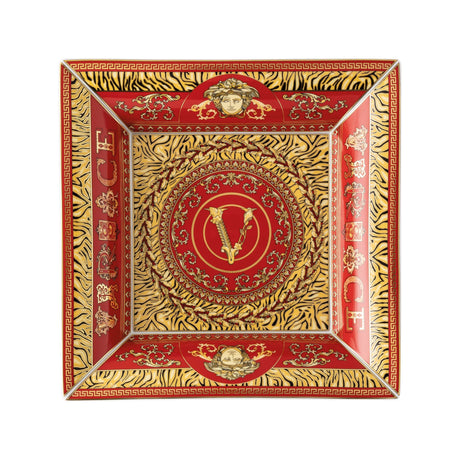 VERSACE - Virtus Holiday Coppa Quadrata Ciotola Porcellana 28 cm