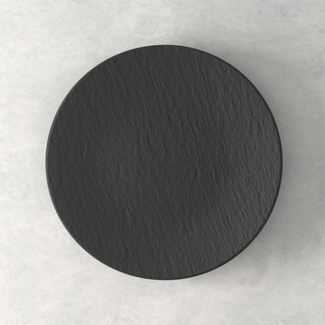 VILLEROY & BOCH Manufacture Rock Nero Set 6 Pezzi Piatto Coupe da Portata 25cm Porcellana