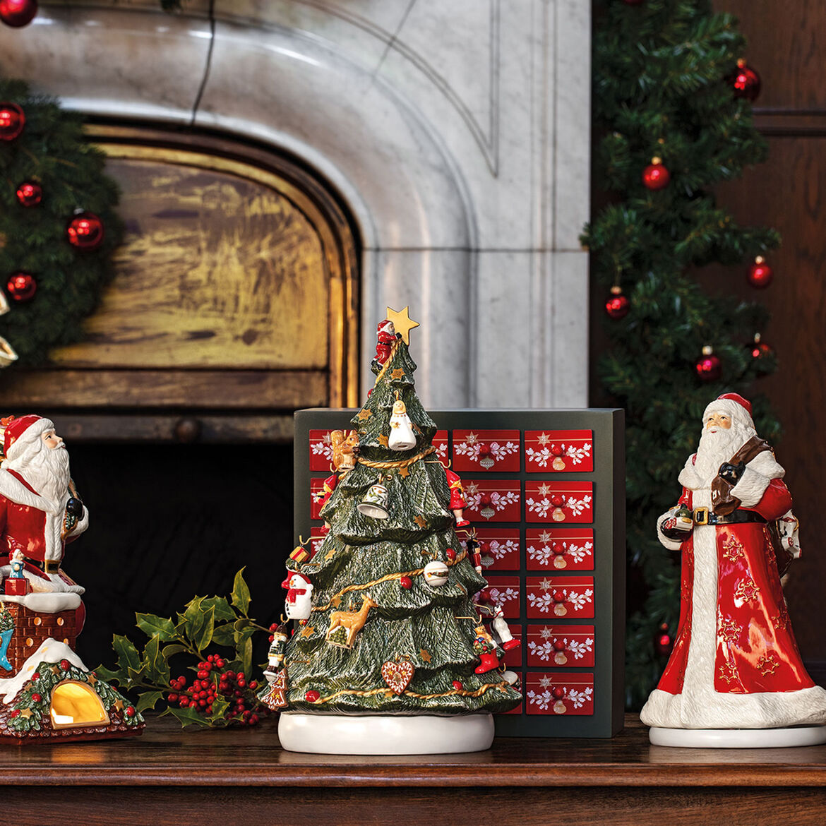VILLEROY & BOCH Christmas Toys Memory Calendario dell'Avvento 3D Albero di Natale 43cm