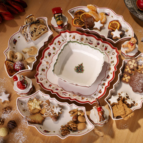 VILLEROY & BOCH Toy's Delight Piatto Quadrato da Portata 26cm Tavola Natale