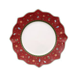VILLEROY & BOCH Toy's Delight Piatto Piano Rosso 29cm Set 6 Pezzi Tavola Natale