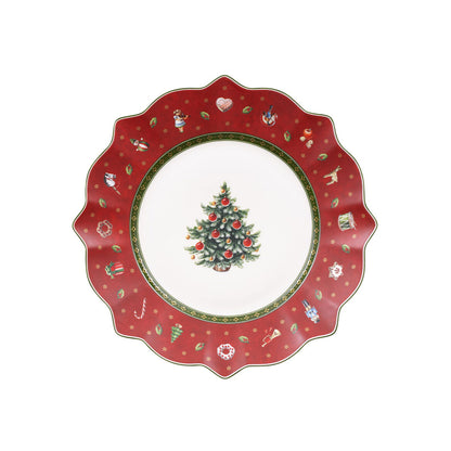 VILLEROY & BOCH Toy's Delight Piatto Colazione Rosso 24cm Set 6 Pezzi Tavola Natale