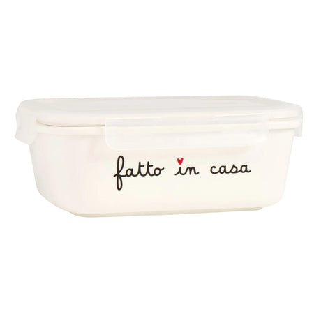 Contenitore ermetico Simple Day in gres 19,5x14,5 cm altezza 6 cm