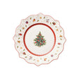 VILLEROY & BOCH Toy's Delight Piatto Colazione Bianco 24cm Set 6 Pezzi Tavola Natale