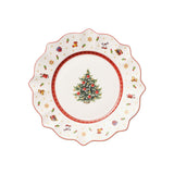 VILLEROY & BOCH Toy's Delight Piatto Colazione Bianco 24cm Set 6 Pezzi Tavola Natale