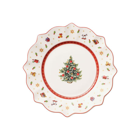 VILLEROY & BOCH Toy's Delight Piatto Colazione Bianco 24cm Set 6 Pezzi Tavola Natale