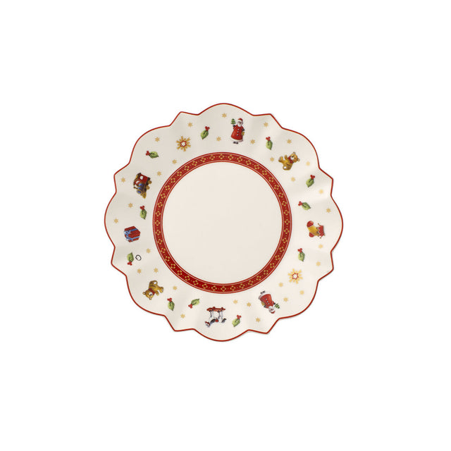 VILLEROY & BOCH Toy's Delight Piatto Pane Bianco 17cm Tavola di Natale