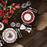 VILLEROY & BOCH Toy's Delight Piatto Fondo Rosso 26cm Set 6 Pezzi Tavola Natale