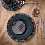 VILLEROY & BOCH Manufacture Rock Nero Set 6 Pezzi Piatto Piano 27cm Porcellana
