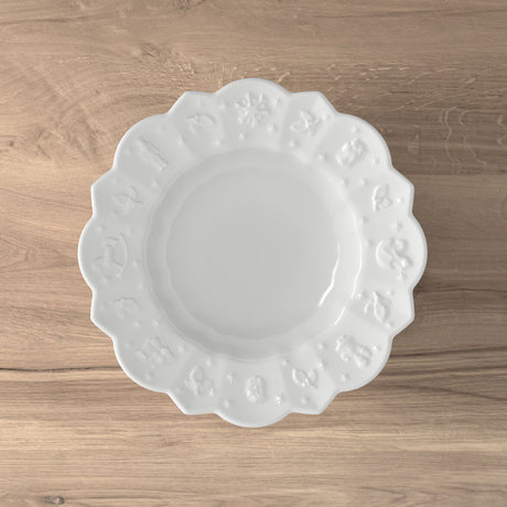 VILLEROY & BOCH Toy's Delight Royal Classic Piatto Fondo Bianco 23,5cm Tavola Natalizia