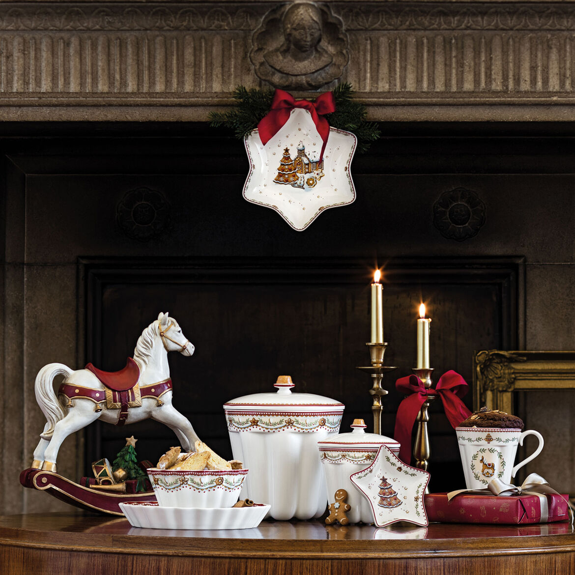 VILLEROY & BOCH Winter Bakery Delight Ciotola Coppa Stella Media 24,5cm Tavola Natalizia