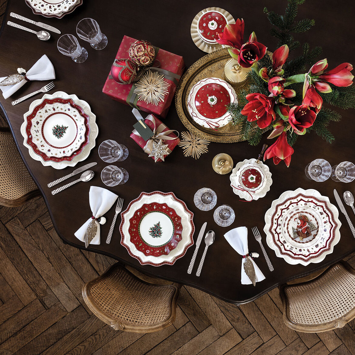 VILLEROY & BOCH Toy's Delight Set 8 Pezzi Piatti Tavola Natalizia Natale