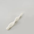 EDG Candela Fiamma Laccata 27cm Bianco Decorazione Natalizia Natale