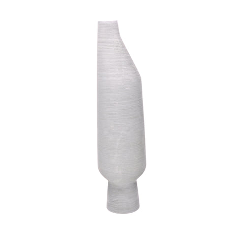 RITUALI DOMESTICI Eufemia Vaso Decorativo Moderno 40cm Bianco Ceramica
