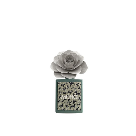 MUHA' Profumo Diffusore Art Rosa con Ricamo 100ml Acqua e Sale