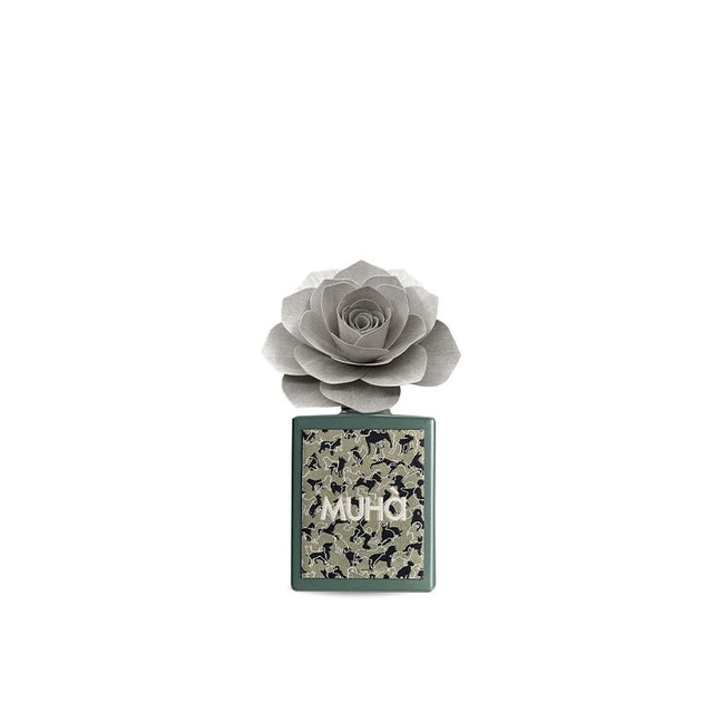 MUHA' Profumo Diffusore Art Rosa con Ricamo 100ml Acqua e Sale