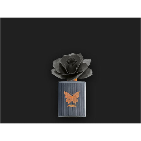 MUHA' Profumatore Diffusore Art Rosa con Ricamo 100ml Cedro e Bergamotto