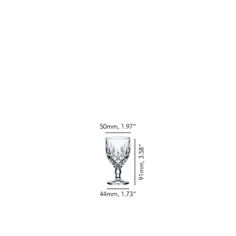 NACHTMANN Noblesse Bicchiere da Liquore Shot Set 4 Pezzi 57ml Cristallo
