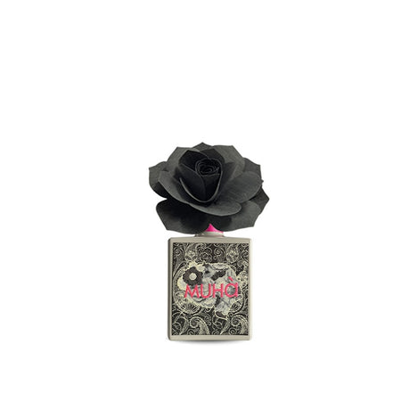 Diffusore a bastoncino Muha in vetro con fiore in legno 100 ml