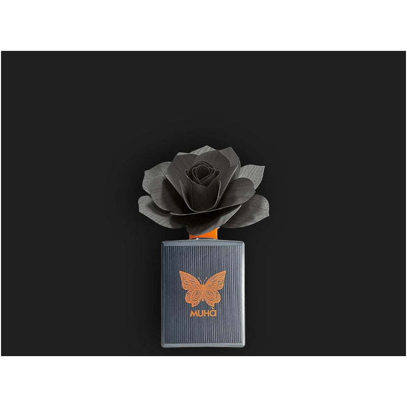 MUHA' Profumatore Diffusore Art Rosa con Ricamo 200ml Cedro e Bergamotto