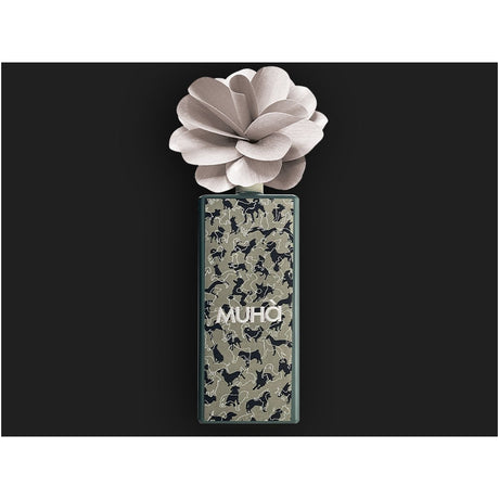 MUHA' Profumatore Diffusore Art Rosa con Ricamo 750ml Acqua e Sale