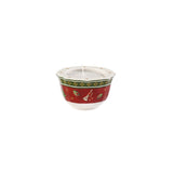 VILLEROY & BOCH Toy's Delight Portacandela Rosso 6cm Decorazione di Natale Porcellana
