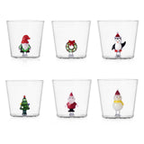 ICHENDORF Christmas Tales Set 6 Pezzi Bicchieri Tumbler 350ml Vetro Borosilicato