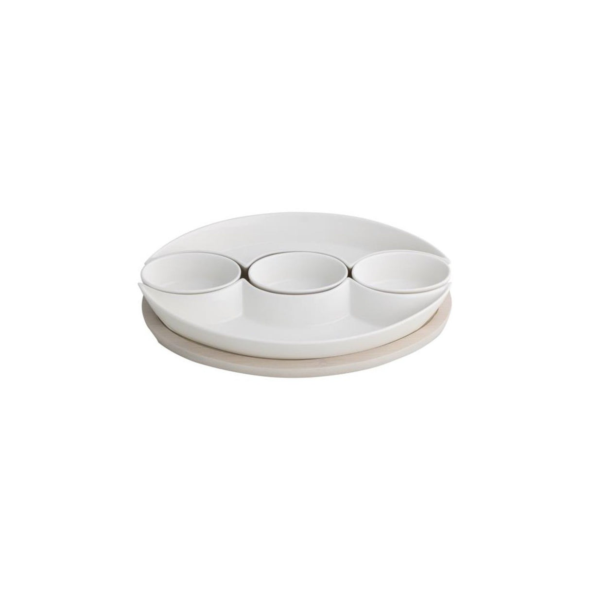 BRANDANI Antipastiera Treccia 31,5x20,5cm in Porcellana