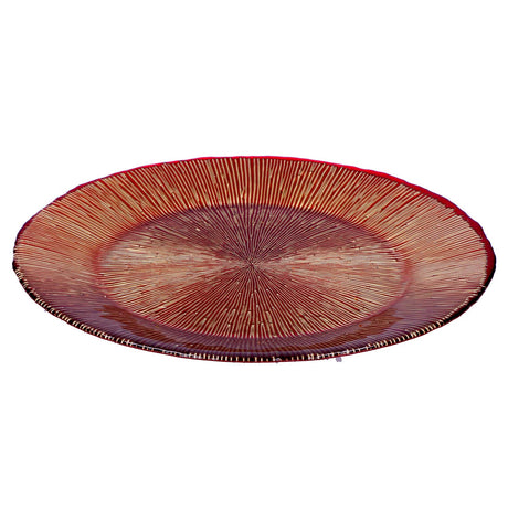 RITUALI DOMESTICI Mida Vassoio Piano 33cm Centrotavola Vetro Tavola Natalizia