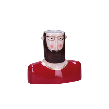 RITUALI DOMESTICI iRobinson Vaso Cachepot Beppe 22cm Rosso Ceramica