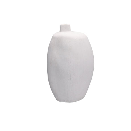RITUALI DOMESTICI Ermacora Vaso Decorativo Moderno 31cm Bianco Ceramica