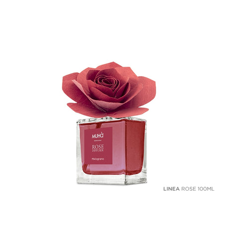 MUHA' Profumatore d'Ambiente Diffusore Rosa 100ml Melograno