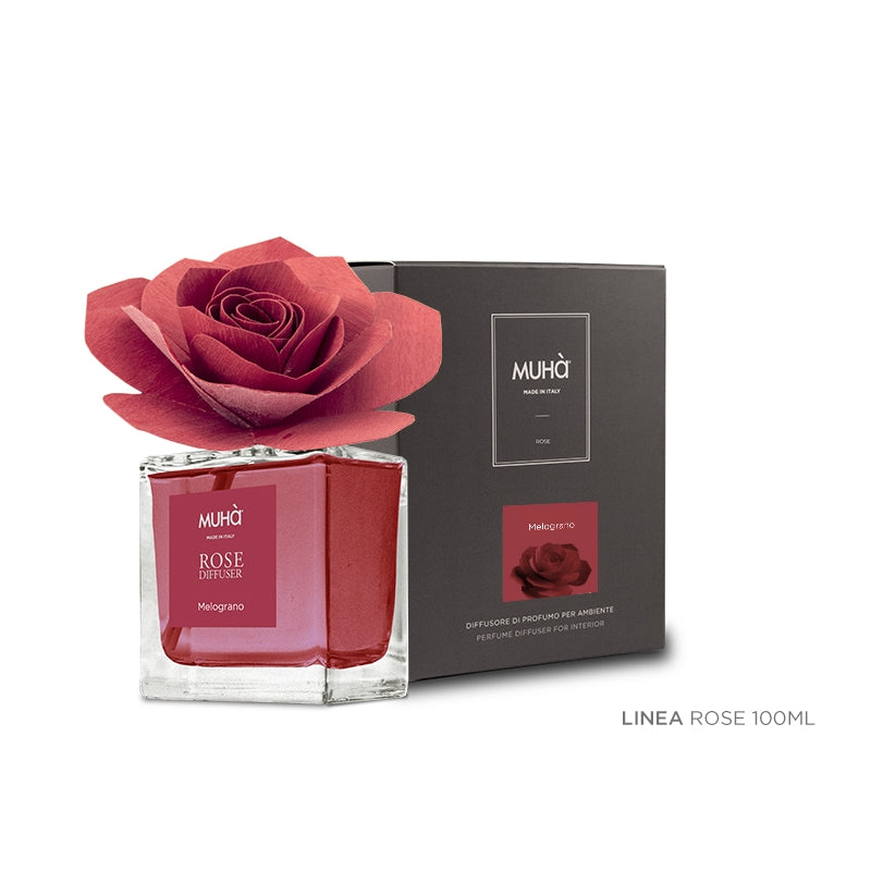 MUHA' Profumatore d'Ambiente Diffusore Rosa 100ml Melograno