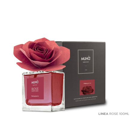 MUHA' Profumatore d'Ambiente Diffusore Rosa 100ml Melograno