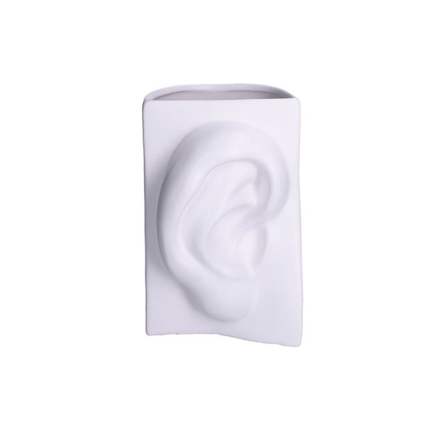 RITUALI DOMESTICI Augusto Vaso Orecchio 14 cm Bianco Ceramica