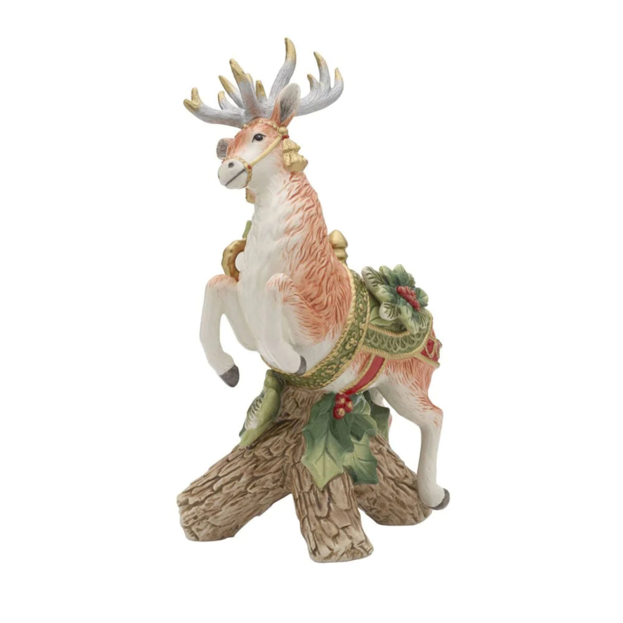 FITZ &amp; FLOYD - Figure Statue Reindeer Christmas Decoration 29 cm Candle Holder 1022016