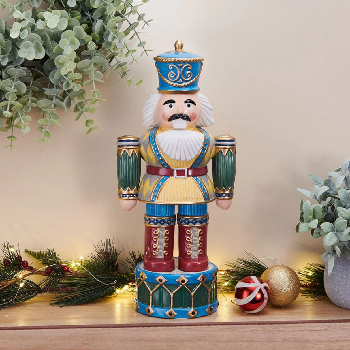 FITZ & FLOYD - Figura Statua Schiaccianoci Decorazione Natale 37 cm 1022020
