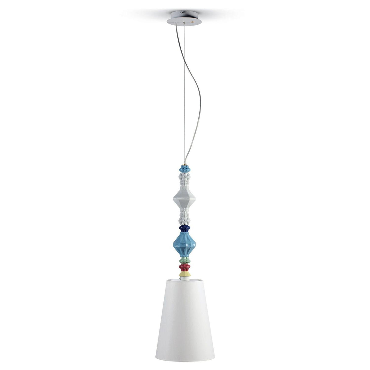 LLADRO' Lampadario Belle De Nuit II Multicolore 170x23cm Porcellana