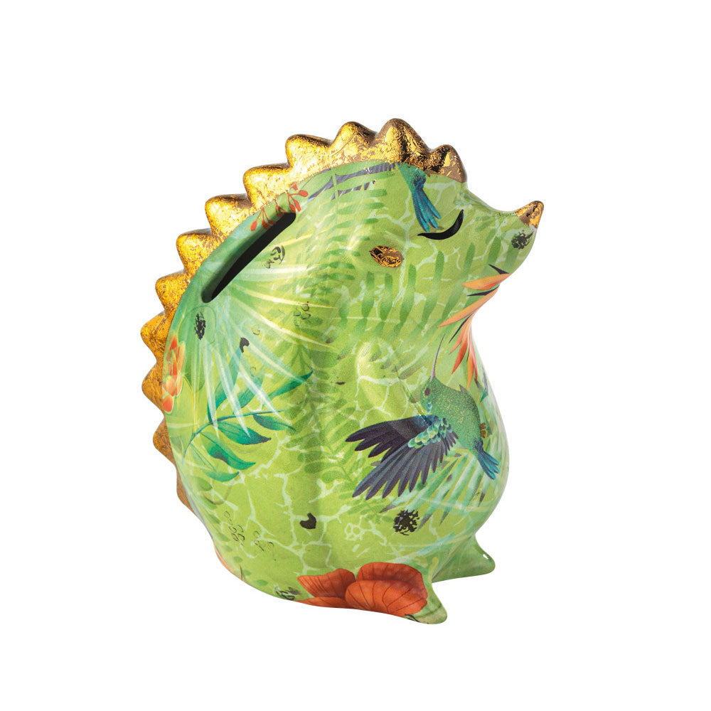 BRANDANI Salvadanaio Riccio 12x13cm Dolomite Multicolore