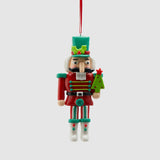 EDG Addobbo Pendaglio Decorazione Natalizia Schiaccianoci 13cm Resina