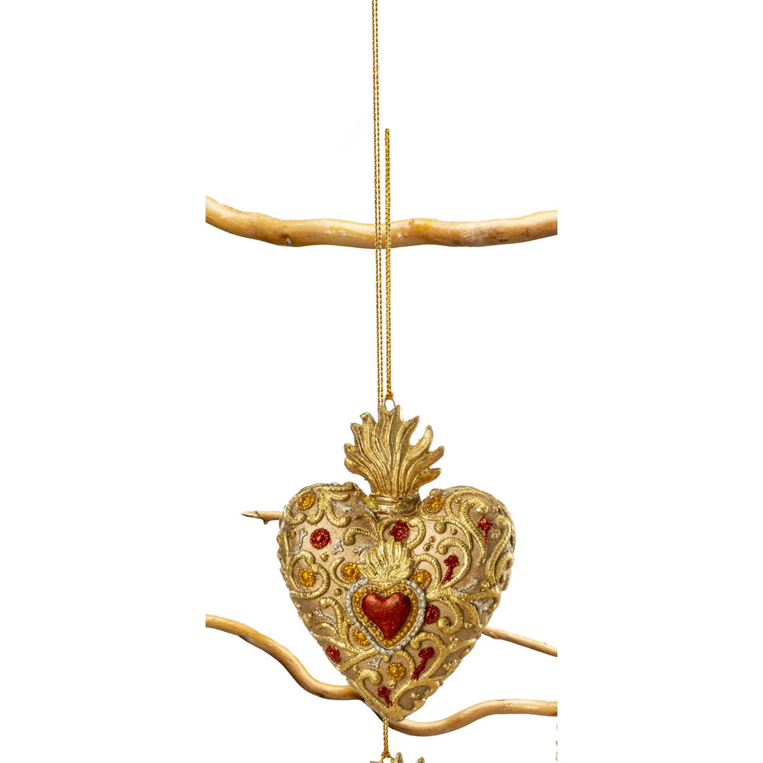 Palais Royal - Decorazione Natalizia Pendaglio Albero Cuore Oro Resina 9 cm 1022261